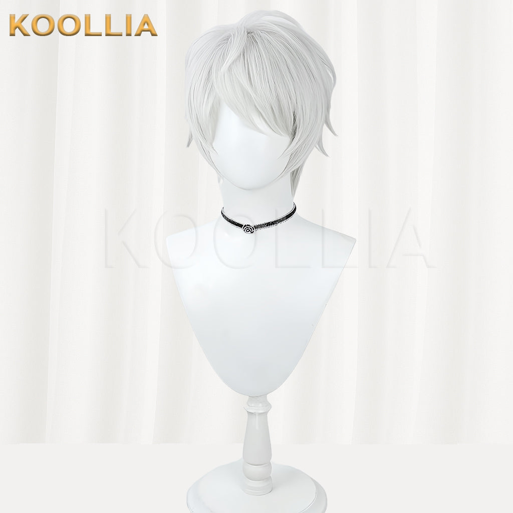 Honkai Impact 3 Kevin Kaslana Short Silver Hair Basic Wig