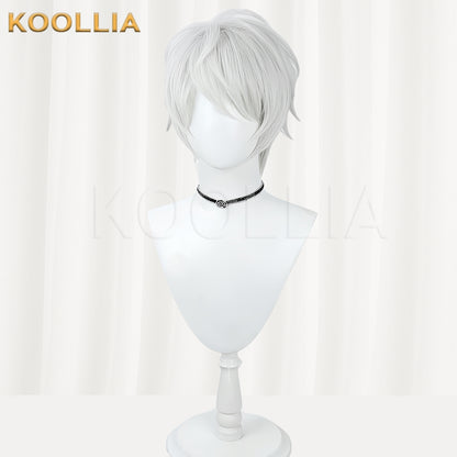 Honkai Impact 3 Kevin Kaslana Short Silver Hair Basic Wig