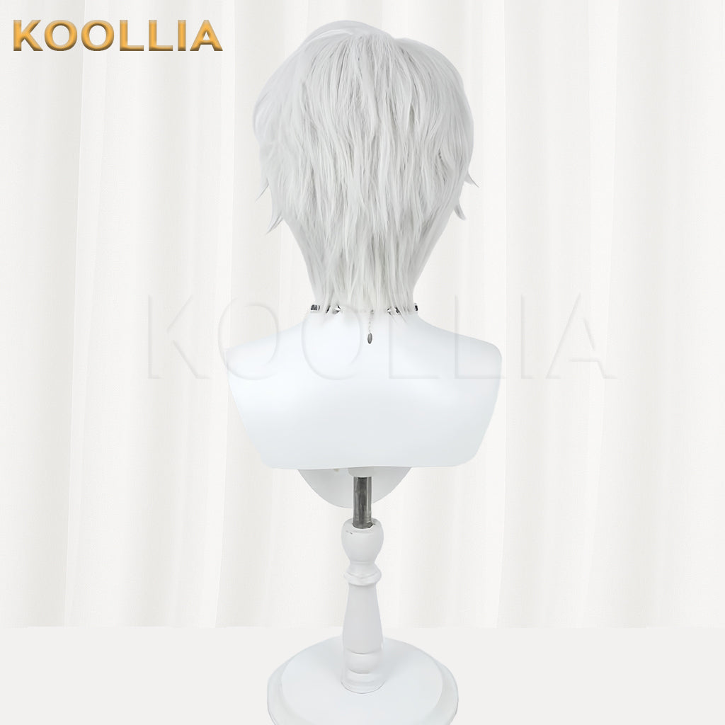 Honkai Impact 3 Kevin Kaslana Short Silver Hair Basic Wig