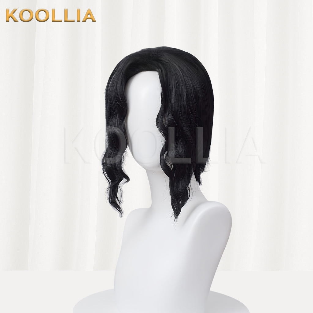 Demon Slayer Kibutsuji Muzan Short Black Hair Basic Wig