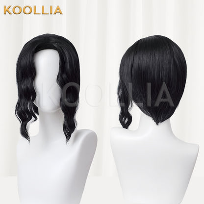 Demon Slayer Kibutsuji Muzan Short Black Hair Basic Wig