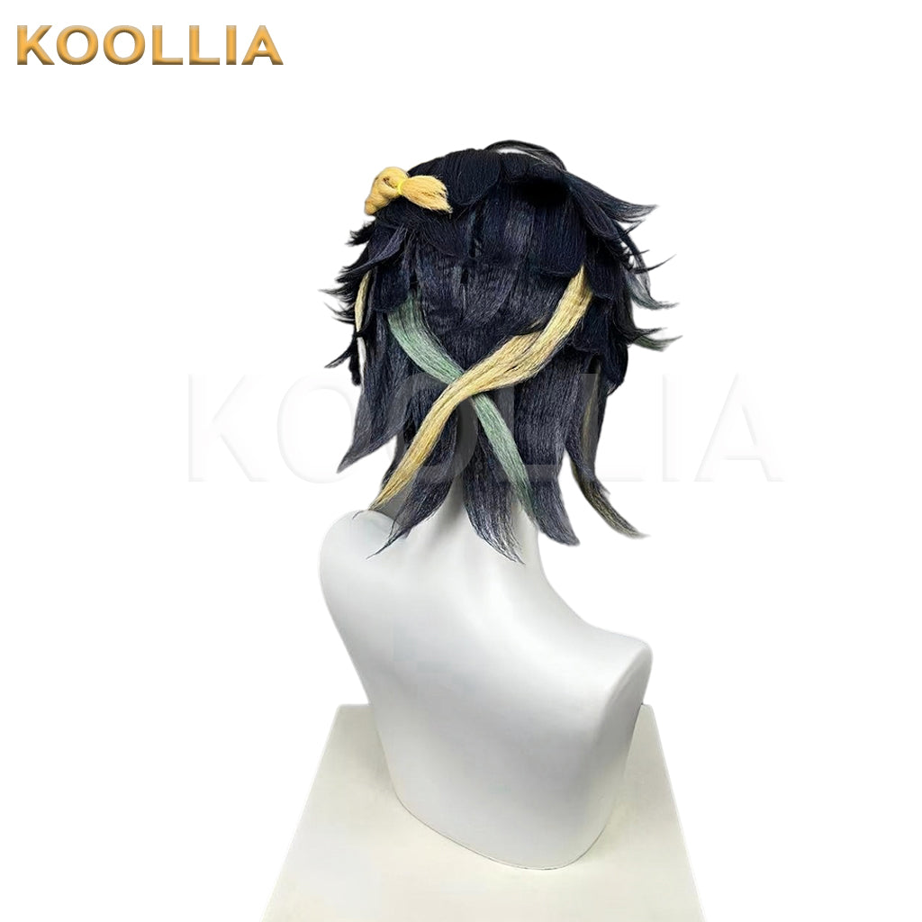 Genshin Impact Kinich Short Mix Hair Styled Basic Wig