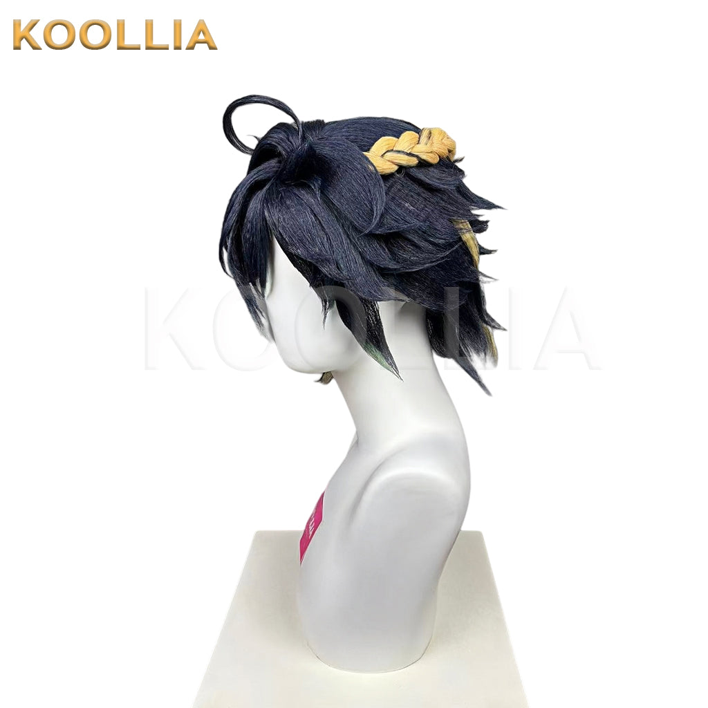 Genshin Impact Kinich Short Mix Hair Styled Basic Wig