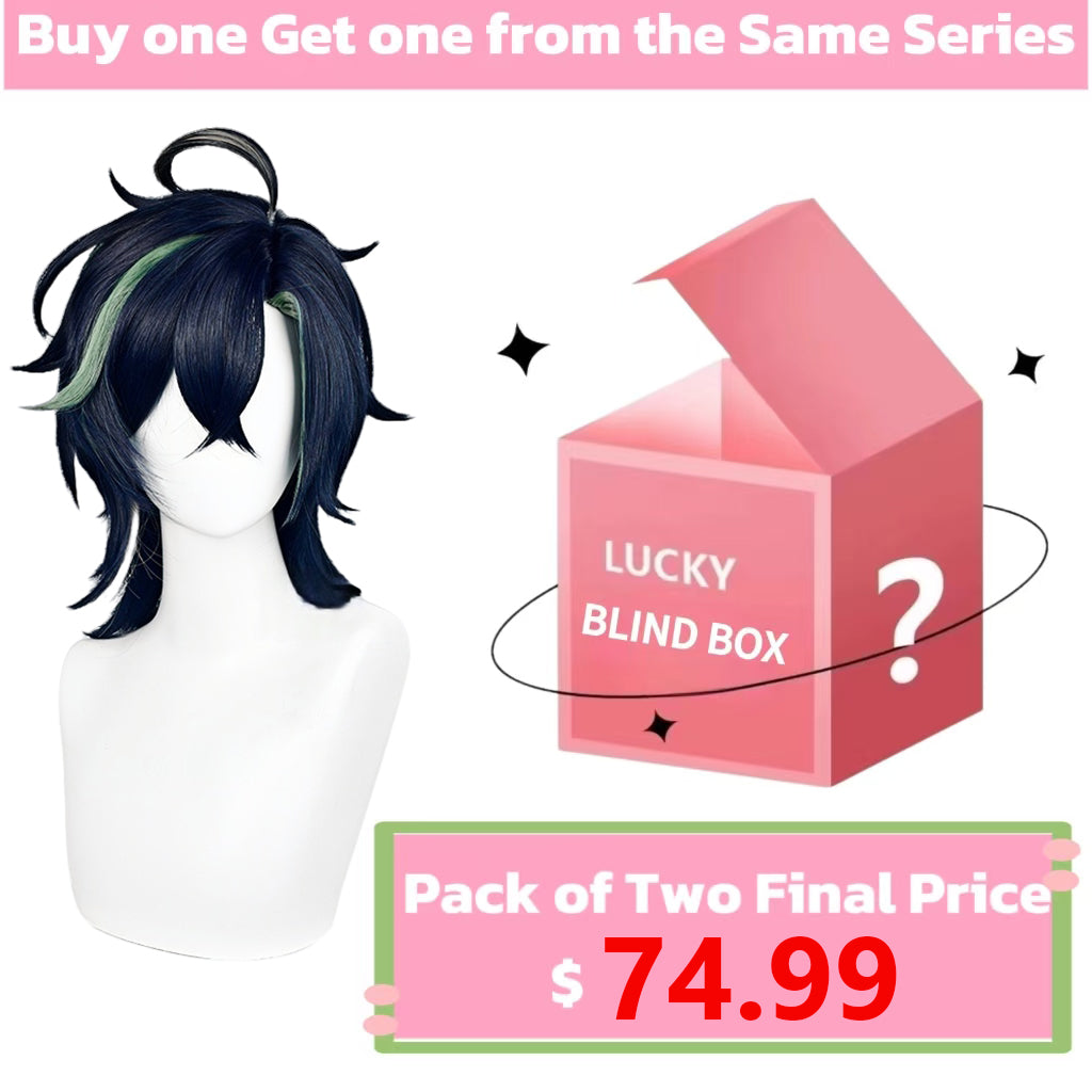 Genshin Impact Kinich Short Mix Hair Basic Wig