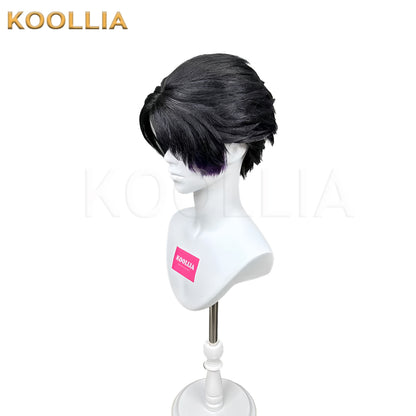 Demon Slayer Kochou Kanae Long Black Hair Styled Basic Wig