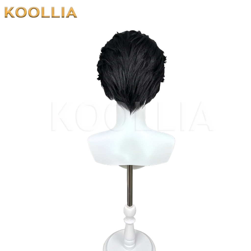 Demon Slayer Kochou Kanae Long Black Hair Styled Basic Wig