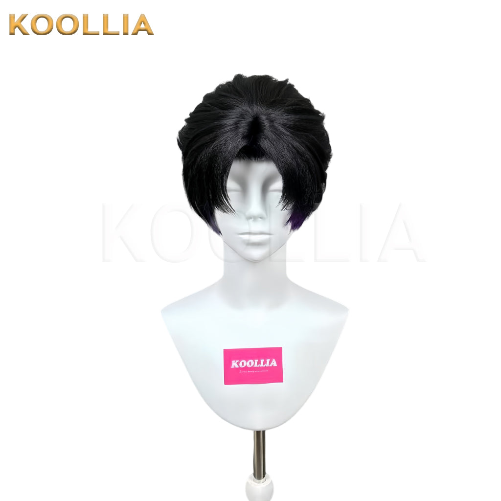 Demon Slayer Kochou Kanae Long Black Hair Styled Basic Wig