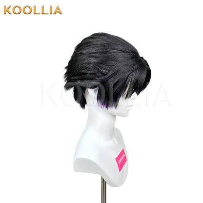 Demon Slayer Kochou ShinobuKo Short Black Hair Styled Basic Wig