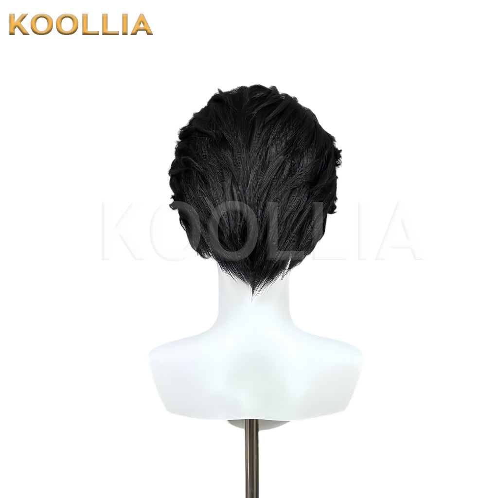Demon Slayer Kochou Kanae Long Black Hair Styled Basic Wig