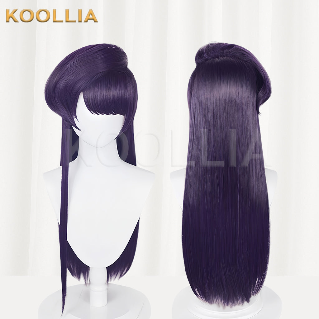 Komi Can’t Communicate Komi Shouko Long Purple Hair Basic Wig