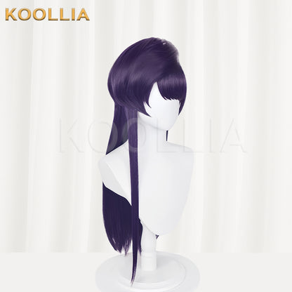 Komi Can’t Communicate Komi Shouko Long Purple Hair Basic Wig