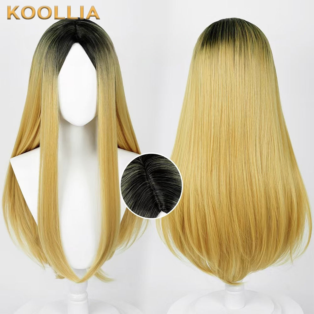 Haikyuu Kozume Kenma [Short, Long] Yellow with Black Hair Basic Wig
