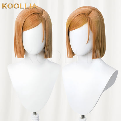 Jujutsu Kaisen Kugisaki Nobara kurze braune Haare Basic Perücke
