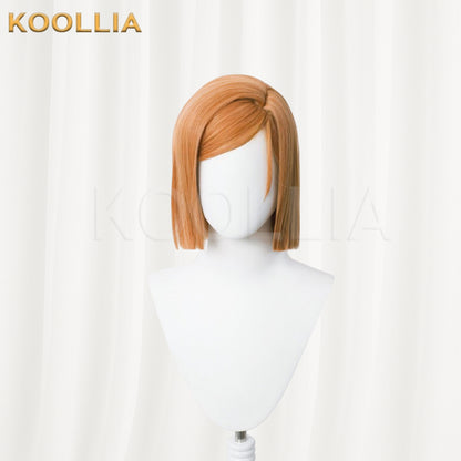 Jujutsu Kaisen Kugisaki Nobara kurze braune Haare Basic Perücke