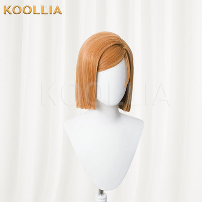 Jujutsu Kaisen Kugisaki Nobara kurze braune Haare Basic Perücke