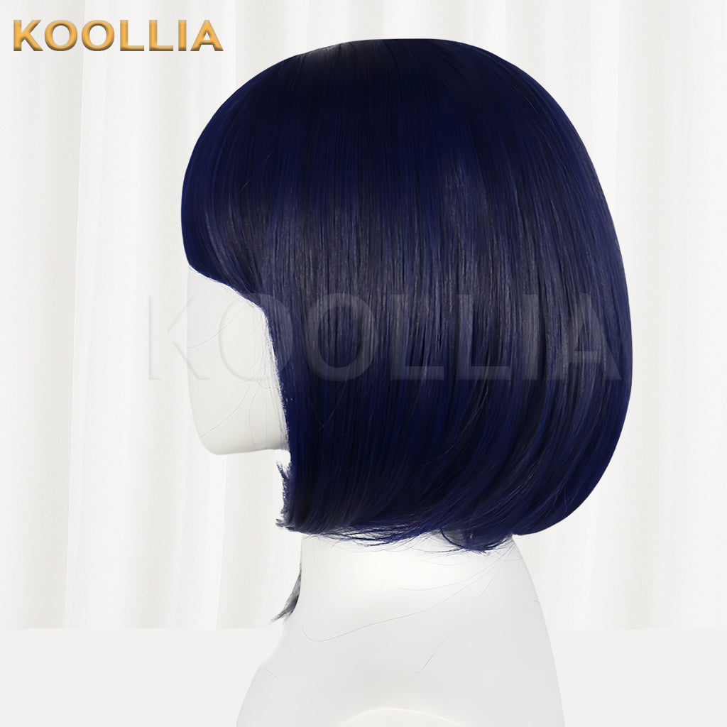 Genshin Impact Kujou Sara Short Purple Hair Basic Wig
