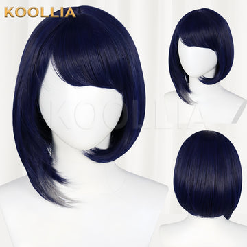 Genshin Impact Kujou Sara Short Purple Hair Basic Wig - KOOLLIA
