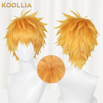 Blue Lock Kunigami Rensuke Short Orange Hair Basic Wig - KOOLLIA