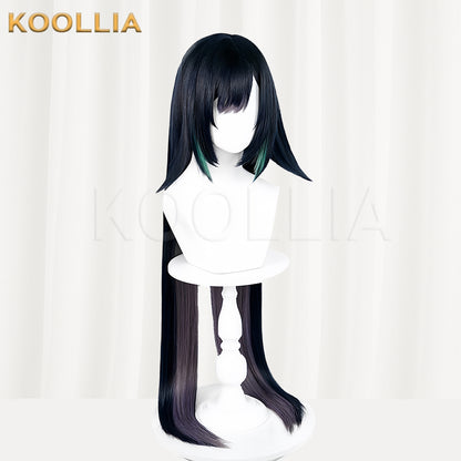Genshin Impact Lan Yan Long Black Hair Basic Wig