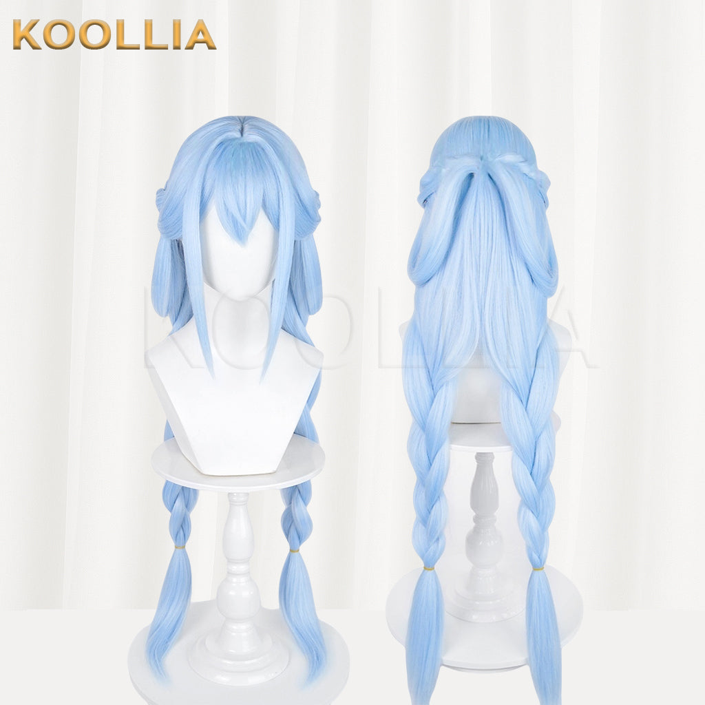 Naraka: Bladepoint Lannie Long Blue Hair Basic Wig