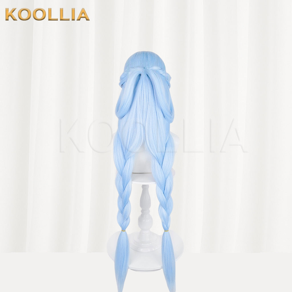 Naraka: Bladepoint Lannie Long Blue Hair Basic Wig