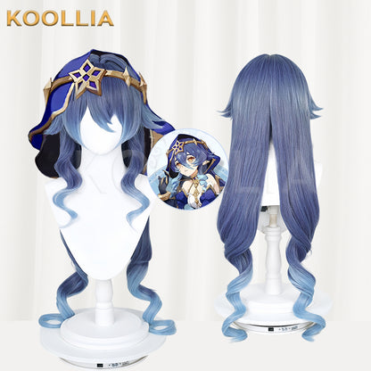 Genshin Impact Layla Long Blue Hair Basic Wig