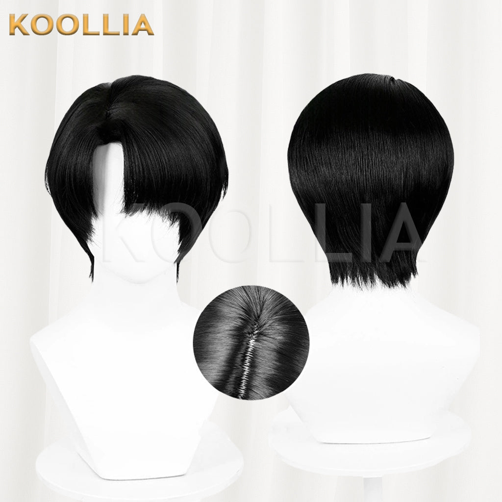 Attack on Titan Levi Ackerman Short Black Hair Basic Wig