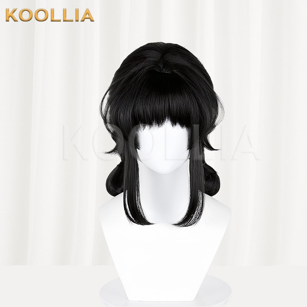 (Pre-sale)Lanxi Town Li Qingning Long/Short Black Hair Basic Wig