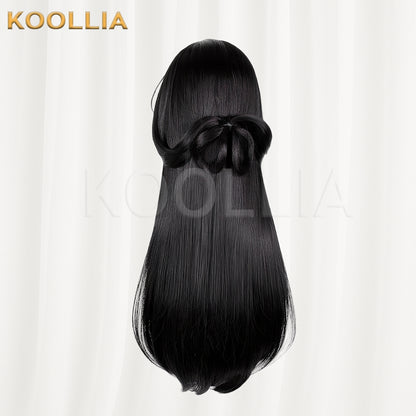 (Pre-sale)Lanxi Town Li Qingning Long/Short Black Hair Basic Wig