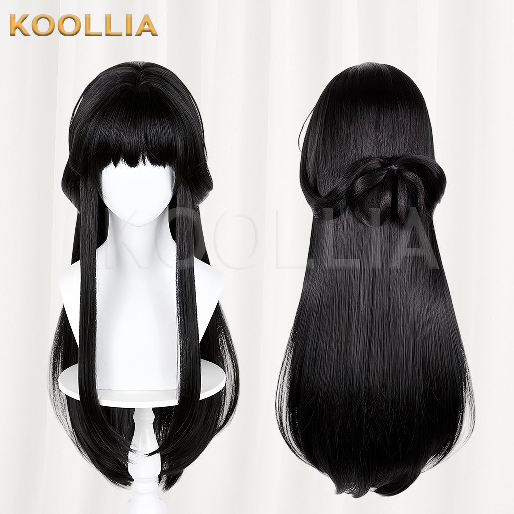 (Pre-sale)Lanxi Town Li Qingning Long/Short Black Hair Basic Wig