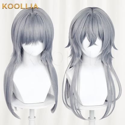 Arknights Logos Long Gray Hair Basic Wig