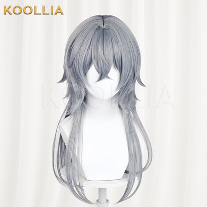 Arknights Logos Long Gray Hair Basic Wig