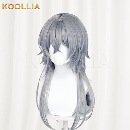 Arknights Logos Long Gray Hair Basic Wig
