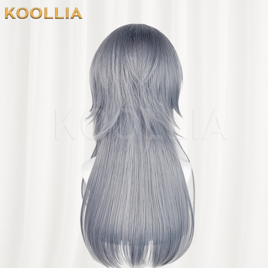 Arknights Logos Long Gray Hair Basic Wig