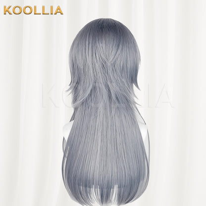 Arknights Logos Long Gray Hair Basic Wig