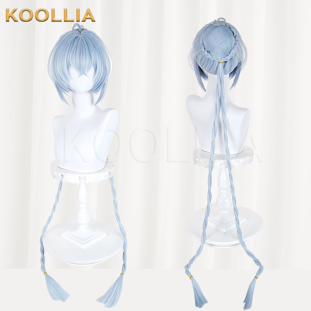 Zenless Zone Zero Lucia Long Blue Hair Basic Wig