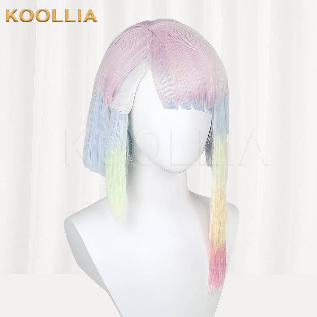 Cyberpunk: Edgerunners Lucyna Kushinada Short Mix Hair Basic Wig
