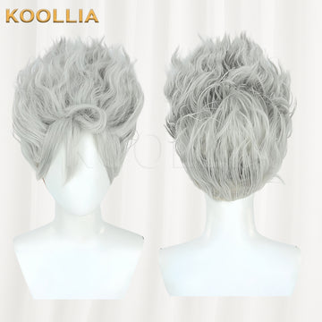 One Piece Luffy Short Silver Hair Basic Wig - KOOLLIA