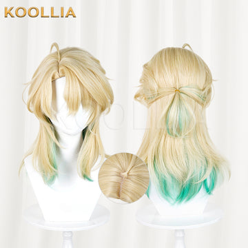 Multi-angle display of Wuthering Waves Luhers short mix hair basic wig