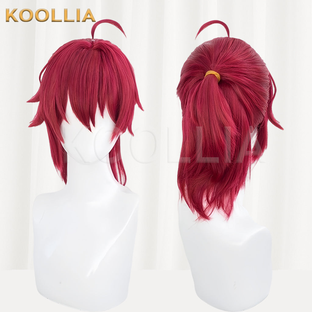 Honkai: Star Rail Luka Long Red Hair Basic Wig