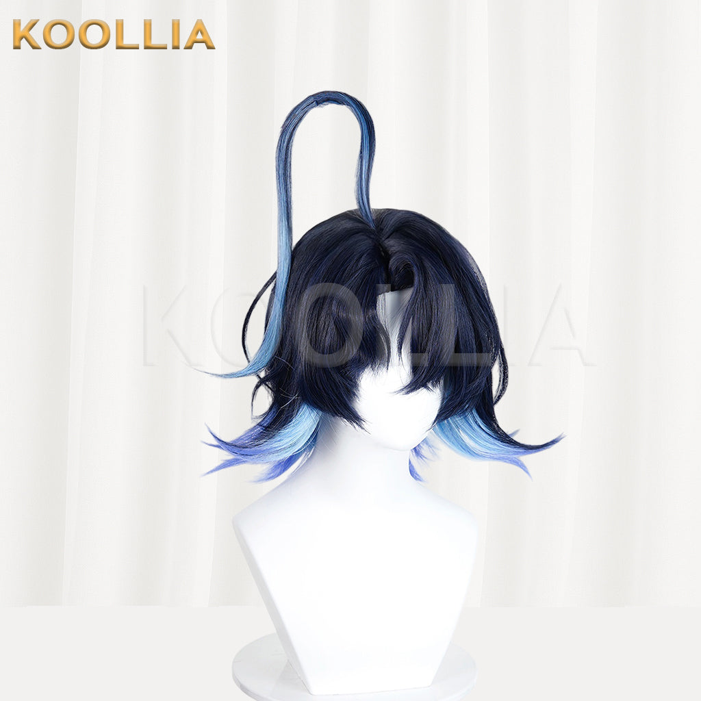 Arknights Lumen Short Blue Hair Basic Wig