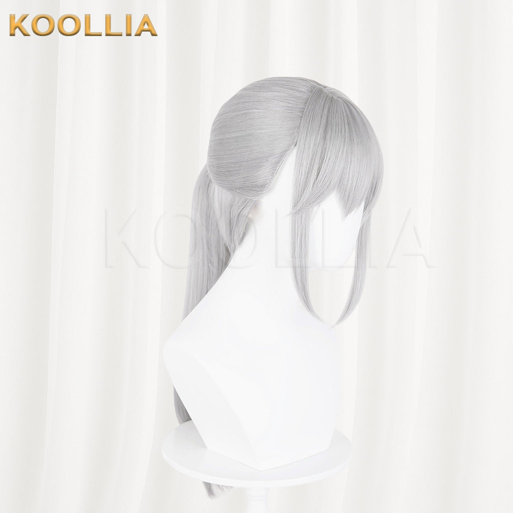 Delta Force Luna Arknights Long Sliver Hair Basic Wig