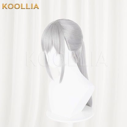 Delta Force Luna Arknights Long Sliver Hair Basic Wig