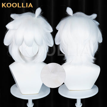The Legend of Hei 2 Luo Xiaohei Short White/Black Hair Basic Wig - KOOLLIA