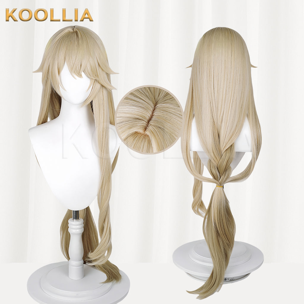 Honkai: Star Rail Luocha Long Golden Hair Basic Wig