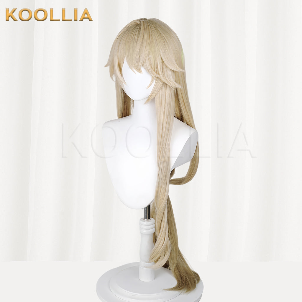 Honkai: Star Rail Luocha Long Golden Hair Basic Wig