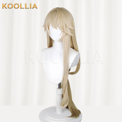 Honkai: Star Rail Luocha Long Golden Hair Basic Wig