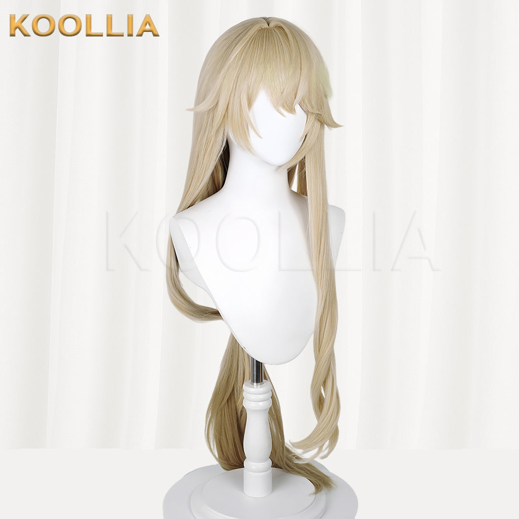 Honkai: Star Rail Luocha Long Golden Hair Basic Wig