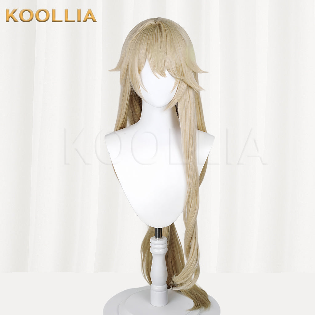 Honkai: Star Rail Luocha Long Golden Hair Basic Wig