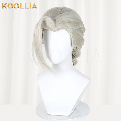 The Legend of Hei 2 Luye Long White Hair Basic Wig